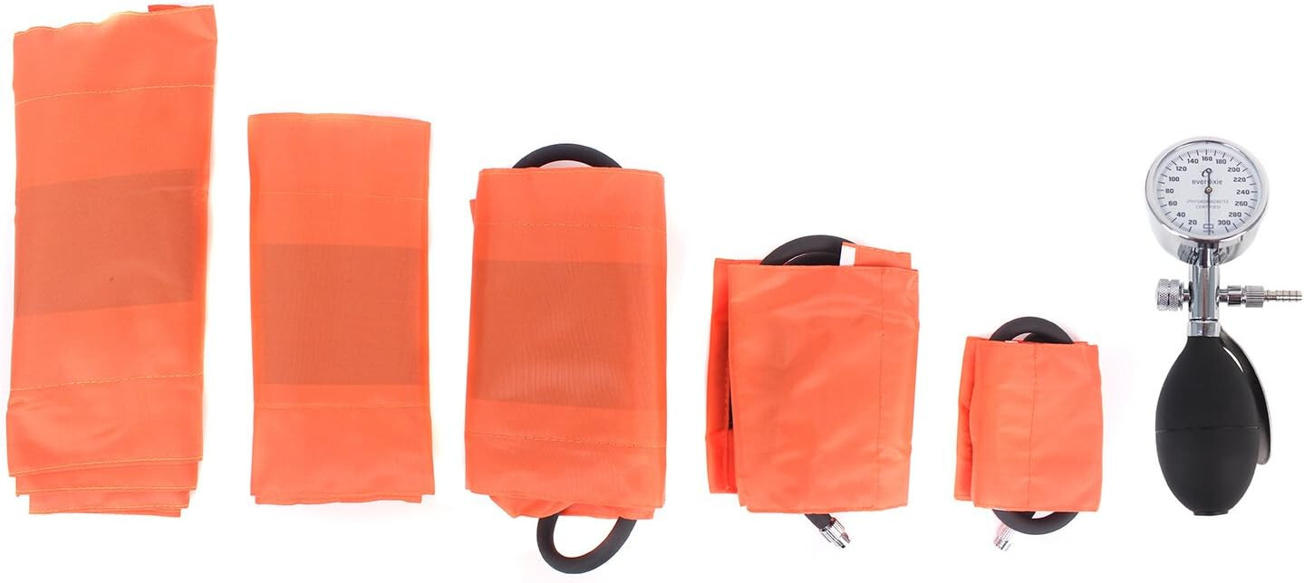 Dixie EMS Manual Blood Pressure Set Kit 5 Cuff Infant Child Adult AdultL Thigh eBay