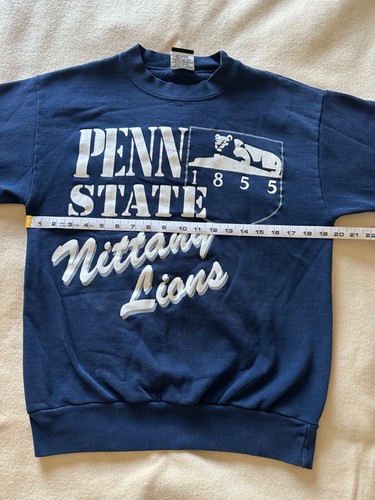 Felpa girocollo vintage USA anni 80 90 Penn State Nittany Lions calcio adulto L - Foto 12 di 14