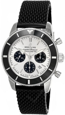 BREITLING Superocean Heritage II 44MM CHRONO Rubber Men's Watch AB0162121G1S1