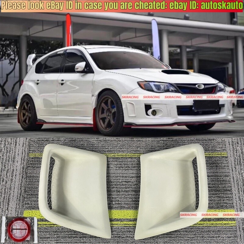 Unpainted Front Bumper Air Duct Vent For Subaru STI WRX GRB