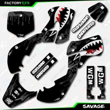  Black Camo Savage Racing Graphics Kit fits Kawasaki 00-24 Kx65 Kx 65 Decal