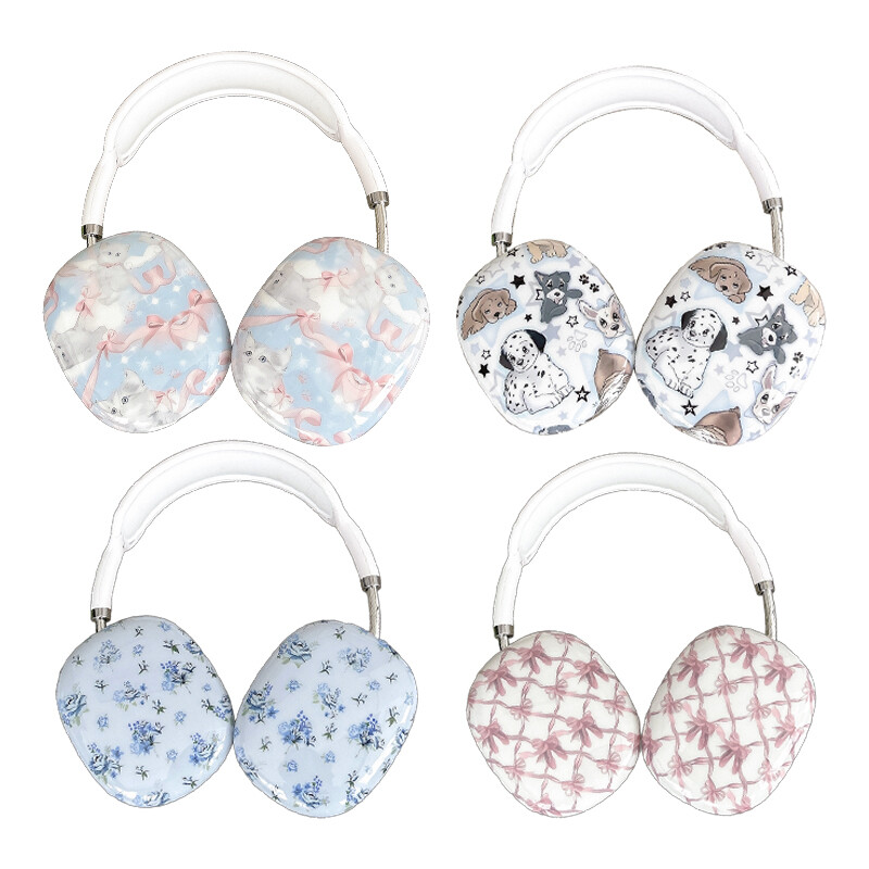 For Apple AirPods Max TPU Headphone Headband Ear Cup Skin Cute Animal Case Cover