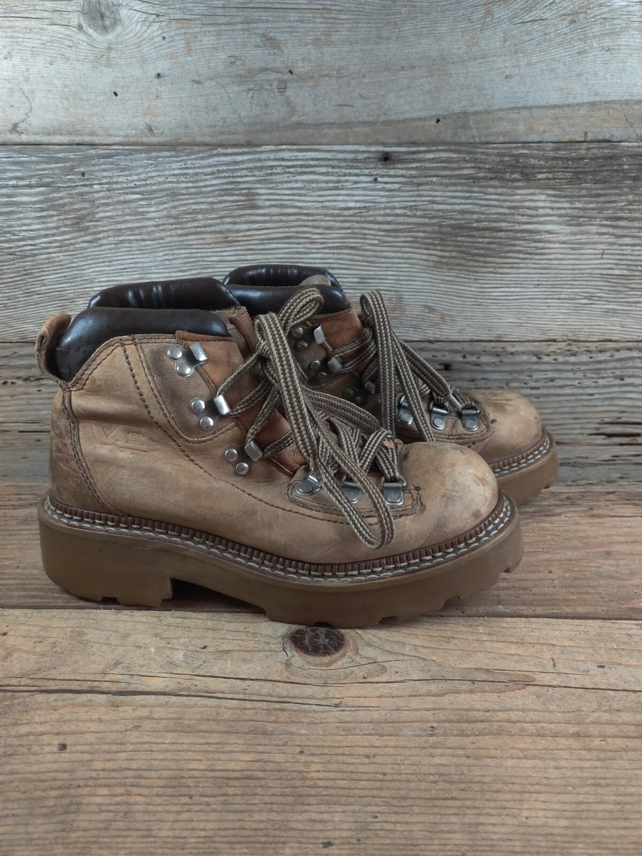 VTG VAGABOND MENS MADE IN PORTUGAL LEATHER HIKING BOOTS sz 7.5 | eBay