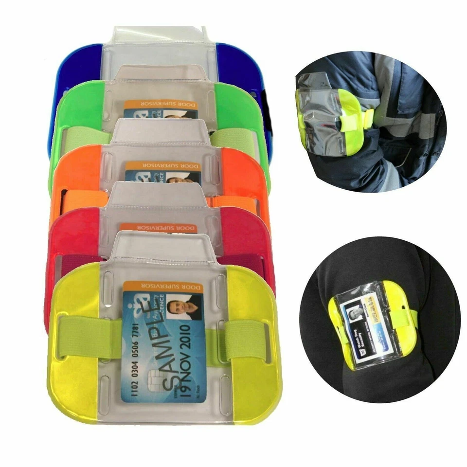 SUPREMETTF Security Armband Sia ID Badge Holder New Tactical Card Hi Viz Arm Bands