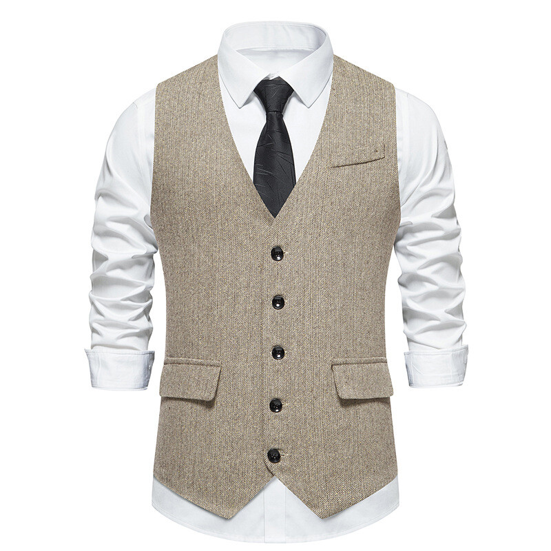 Fashion Parties and Office Wear Waistcoat Tops Retro Slim Fit Suit