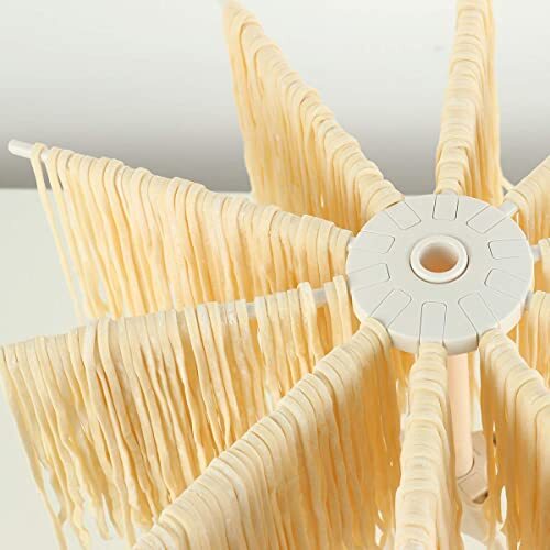 Foldable Pasta Drying Rack- Plastic Spaghetti Noodle Dryer with 10 Bar - Picture 3 of 8