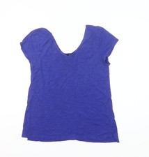 Basic-T-Shirt Damen UK Gr&ouml;&szlig;e M Gap Blau