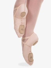 ANGELO LUZIO 248A CANVAS 4 WAY STRETCH BALLET SHOE - PEACH SIZE 4.5 ADULT