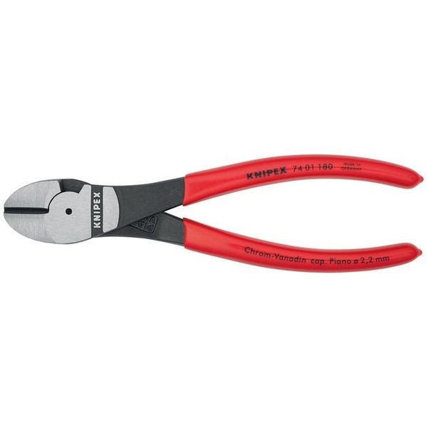 Kraftseitenschneider L.180Mm Pol.Form 0 Ku.-ÜBerzug Knipex-image