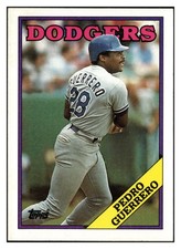 Pedro Guerrero 1988 Topps #550 Los Angeles Dodgers VTG Baseball *319