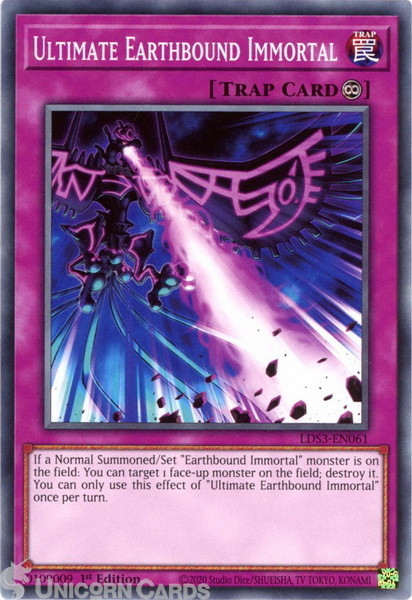 LDS3-EN061 Ultimate Earthbound Immortal :: Common 1st Edition Mint YuGiOh Card
