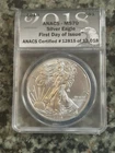 2018 $1 SILVER EAGLE ANACS MS70 First Day of Issue #12815 OF 13,018