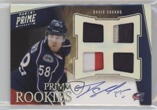2011-12 Panini Prime Rookie Auto Silver 50/50 David Savard #116 Patch 0i5j