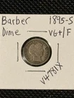 1895-S Barber Dime   VG+/F     **Tougher KEY DATE**