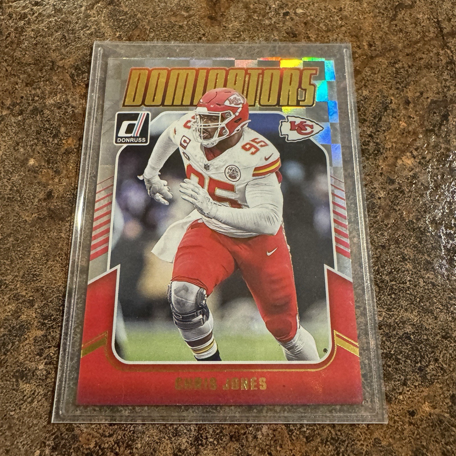 Chris Jones 2024 Panini Donruss Dominators Foil Chiefs