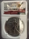 Certified 2021-S Silver American Eagle NGC MS70 Emergency Production T-1  $1 sfm