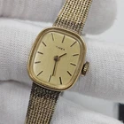 Timex Women's Gold Tone Bracelet Analog Cocktail Dress Watch Vintage Wind Up
