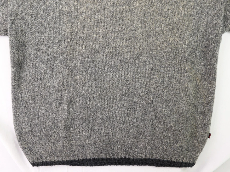 Suéter Top de lana tejido a mano gris XL de WOOLRICH para hombre de gran tamaño Foto 2 de 4