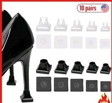 10 Pairs High Heel Protectors 5 Sizes Heel Repair Caps Covers, Heel Stoppers NEW