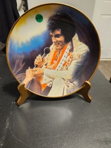 Elvis Presley Collector Plate 10 in. "Loving You" by Susie Morton w/ plate stand
