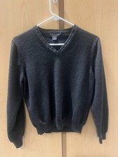 VTG Brooks Brothers Sweater Mens 40 Lambswool England Minimalist Capsule V-Neck