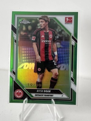 Ritsu Doan True Green /99 Topps Chrome Bundesliga 2025-26 Eintracht Frankfurt