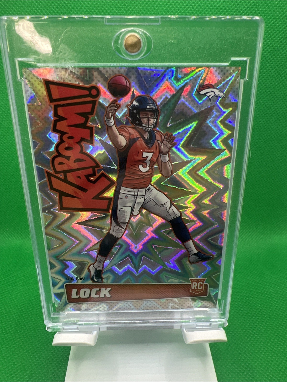 2019 Panini Absolute Kaboom! Drew Lock #K-DL2 (RC) Denver Broncos Case Hit SSP