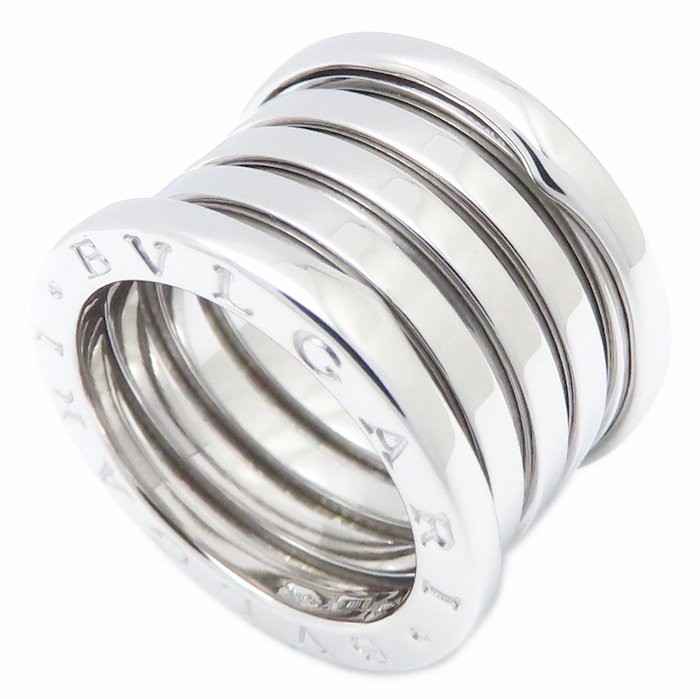 BVLGARI B.zero1 18K White Gold ring 5-band L Size 52 /295246