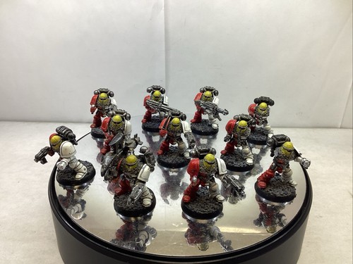 Warhammer 40K ROGUE TRADER SPACE MARINES IN MK. 2 CRUSADE ARMOR x8 OOP CM3171 - Picture 1 of 6