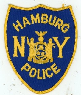 NEW YORK HAMBURG POLICE NICE OLD VINTAGE SHOULDER PATCH SHERIFF