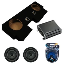 Kicker 43CVT102 10" CompVT CVT10 Subwoofer Dual Sub Box w/ 46CXA18001 Mono Amp