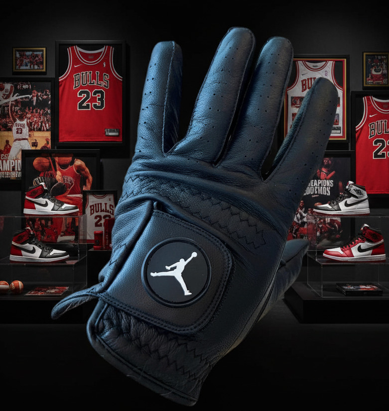 Air Jordan Golf Glove Cabretta Leather Black