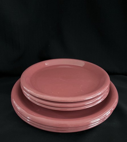 Vintage Crown Corning Japan 3 - 9" Salad & 4 - 10.5” Dinner Plates. Dark Mauve. - Picture 1 of 6