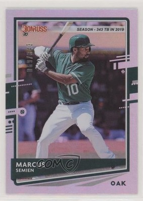 2020 Panini Donruss Season Stat Line 69/343 Marcus Semien #92 0q1p
