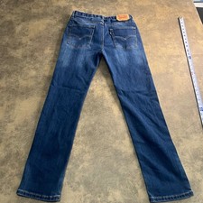 Levi's 510 Skinny Jeans Boys 18 Reg 29x31 Blue Stretch Denim Logo Waistband
