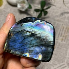 98g Natural Purple Labradorite Quartz Crystal Mineral Specimen Healing