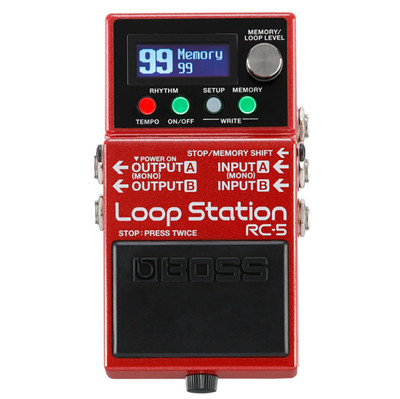 BOSS RC-5 Red Loop Station Red Evolved Kreativpartner Batteriebetrieben