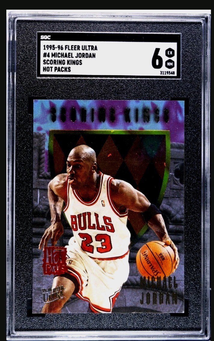 1995-96 Fleer Ultra - Scoring Kings Michael Jordan #4 Hot Packs SGC 6