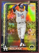 Sandy Koufax 2025 Topps Gilded Collection Electroblack Gold /5 LA Dodgers