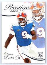 2023 Panini Prestige #339 Gervon Dexter Sr. RC - Chicago Bears