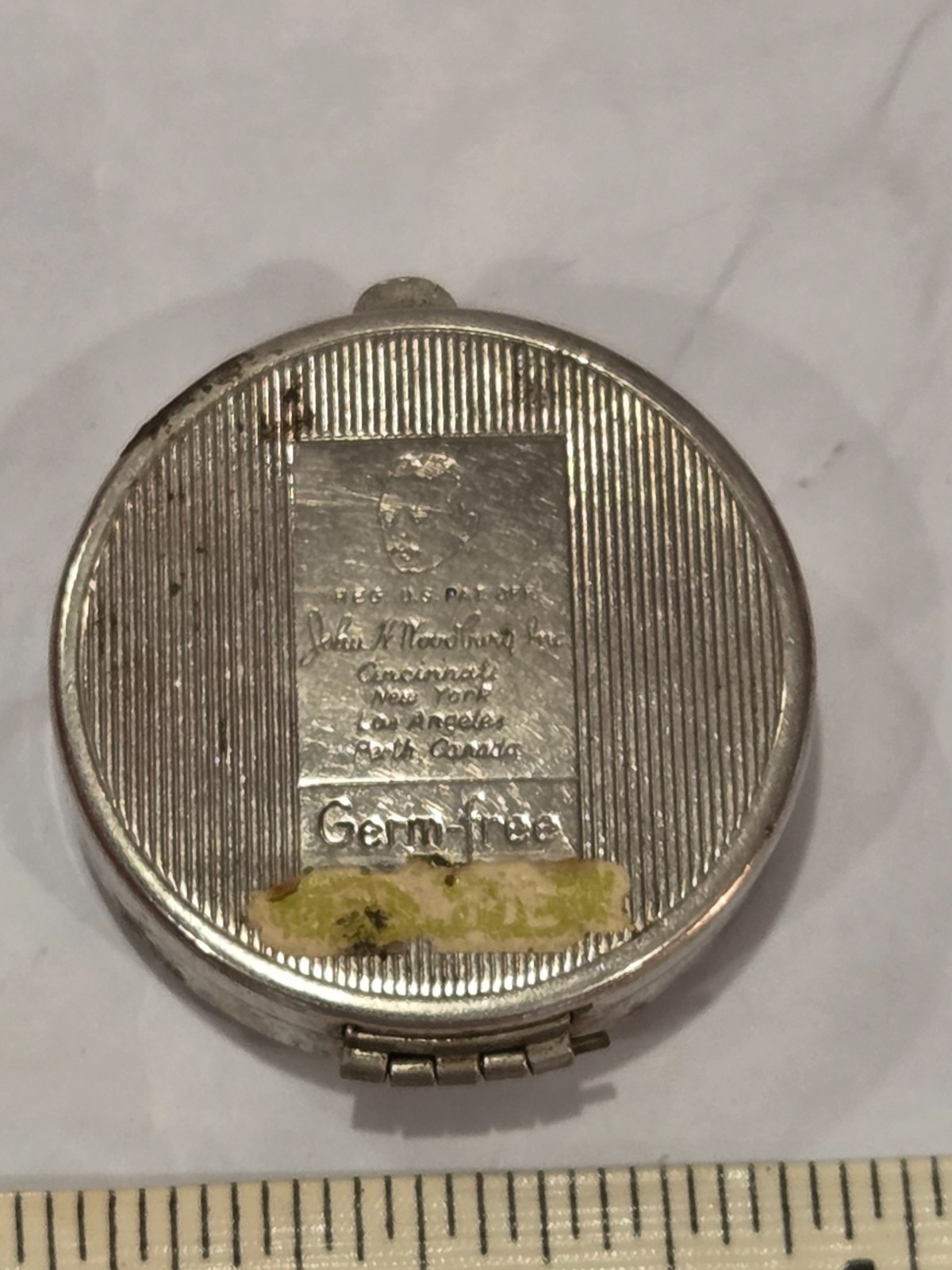 VTG  Woodbury's 1952 Compact Rouge Blush Makeup Intact Mirror Retro MCM