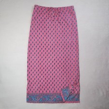 vintage 90s paisley maxi skirt sz m hippie boho festival colorful 1990s