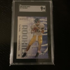 2000 Skybox Impact Tom Brady #27 Rookie RC SGC Mint 9 Patriots