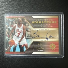 2004-05 ULTIMATE COLLECTION SIGNATURES ROOKIE RC BEN GORDON  AUTO ON CARD BULLS