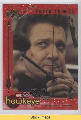 2023 Upper Deck Marvel Studios Hawkeye Trick Shots Red Clint Barton READ p0r