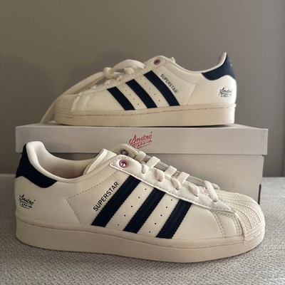André Saraiva x adidas Superstar Chalk White Black size 5 kids