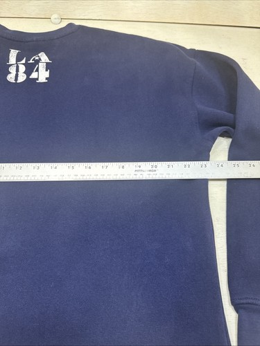 Heritage Olympics Graphic Navy Blue Sweatshirt Mens Large Pullover Top LA 84 - Picture 16 of 17