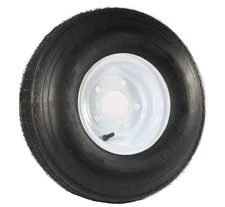 eCustomrim Trailer Tire Rim 5.70-8 570-8 5.70 X 8 8" LRC Tire 5 Lug Wheel White