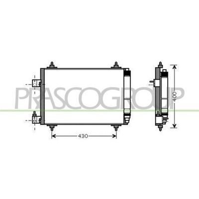 Kondensator Klimaanlage Prasco CI522C002 Prascoselection für Citroën Peugeot