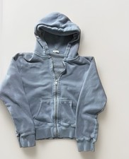 John Galt Blue Zip-Up Hoodie Brandy Melville Style Fits Like XS